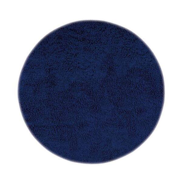 Home Decorators Collection Ultimate Shag Blue 8 ft. Round Area Rug
