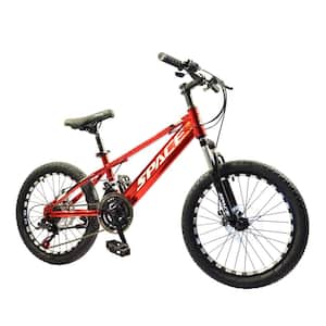 20 in. Mountain Bike in Red for Kids