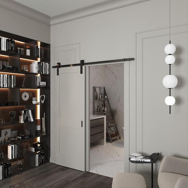 34 in. x 80 in. Double Panel Solid Core Composite Wood Primed Smooth Texture Interior Door Slab