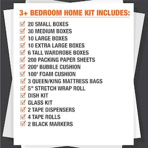 76 Box 3 Bedroom House Moving Kit