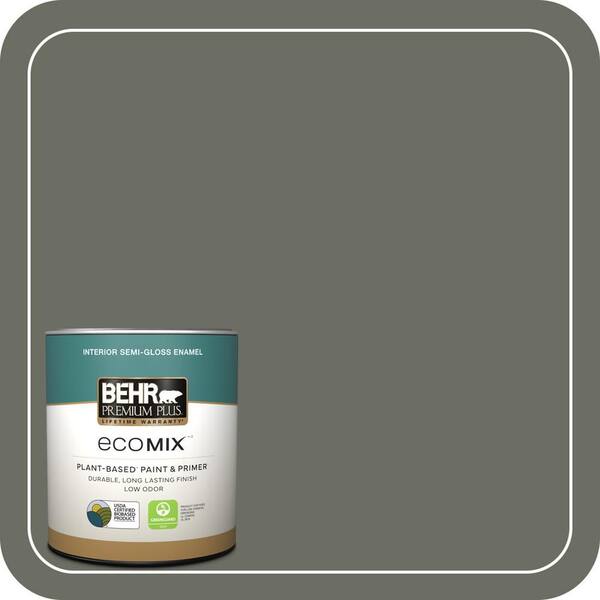 1 qt. #N380-6 Bonsai Trunk Semi-Gloss Enamel EcoMix Plant-Based Interior Paint & Primer