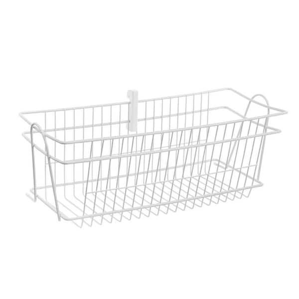 Metaltex USA Inc. Under Shelf Basket, White, 16-inch