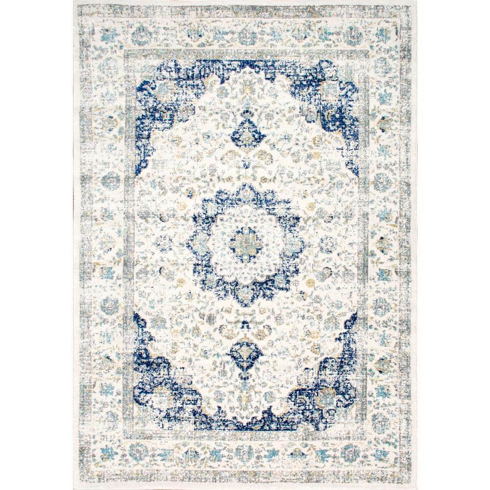 Verona Vintage Persian Blue Doormat 2 ft. x 3 ft.  Area Rug -  nuLOOM, RZBD07A-203