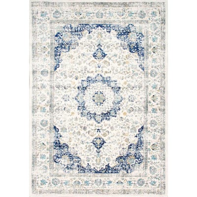 Verona Vintage Persian Blue 9 ft. x 12 ft. Area Rug