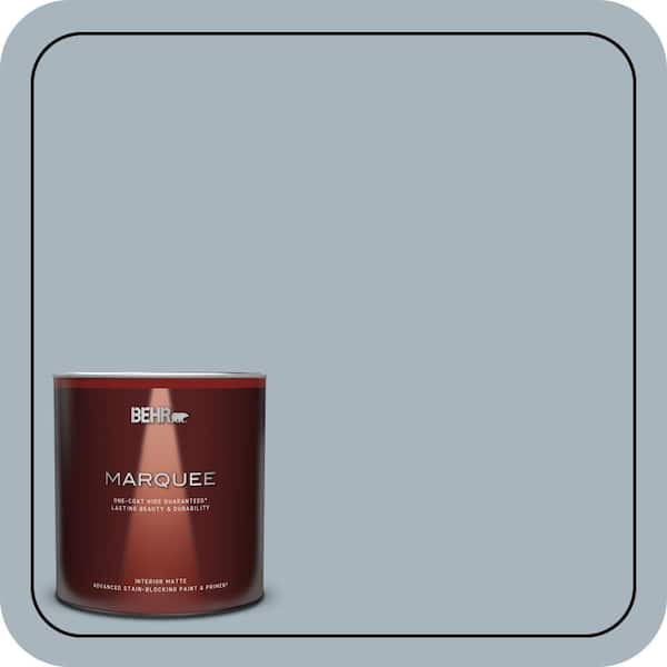 BEHR MARQUEE 1 qt. #MQ5-23 Intercoastal Gray One-Coat Hide Matte Interior Paint & Primer
