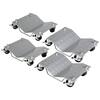 4-pieces heavy-duty Tire Wheel Dolly, Skate Auto Repair Dollies, Vehicle  Moving Dolly, 6000 LB, Silver