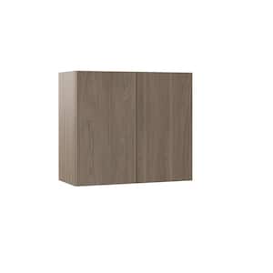 Designer Series Edgeley Assembled 27x24x12 in. Wall Kitchen Cabinet in Driftwood