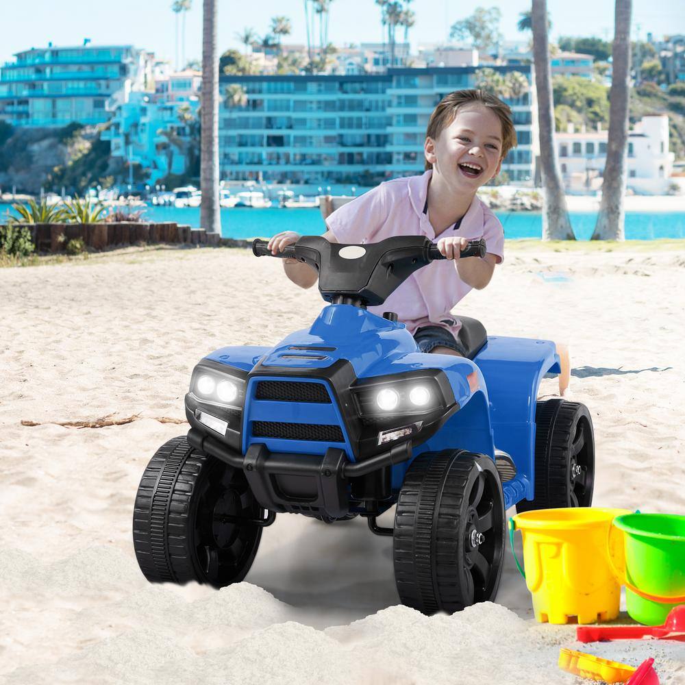 Blue 6V Battery Powered Kids Electric Quad ATV