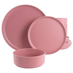 12 Piece In Pink Round Melamine Dinnerware Set Canyon Crest