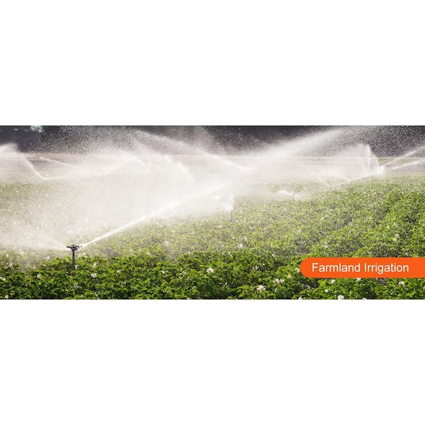 Deep Well Submersible Pump 0.5 HP 28 gpm 167 ft. Head with 33 ft. Electric Cord for Industrial Irrigation