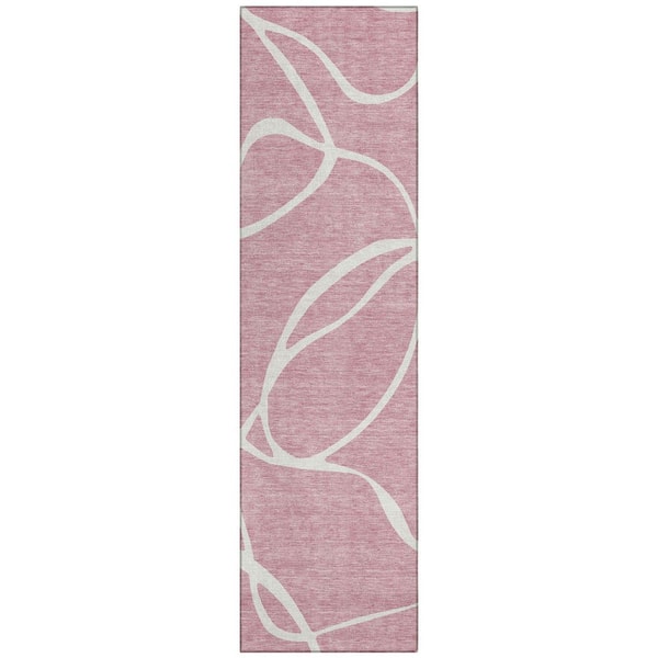 Chantille Machine Washable Indoor/Outdoor Abstract ACN999 Pink 2 ft. 3 in. x 7 ft. 6 in. Area Rug