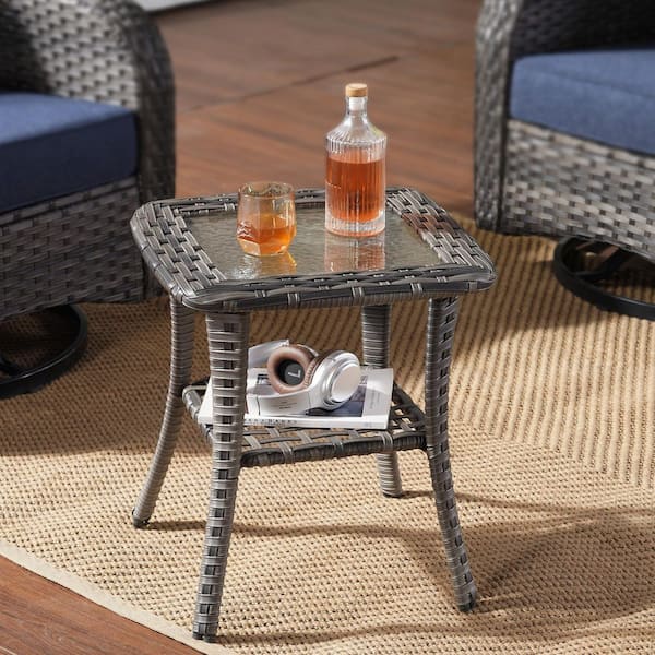 XIZZI Paradise 8 Pieces Wicker Outdoor Patio and Swivel Rocking