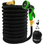 3/4 in. Dia x 50 ft. Expandable Garden Hose Flexible Water Hose with High-Performance Nozzle, Kink and Tangle Resistant