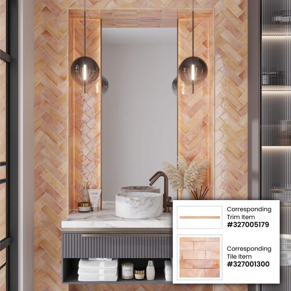 7.9'' Glossy Beige Ceramic Subway Tile for Kitchen and Bathroom