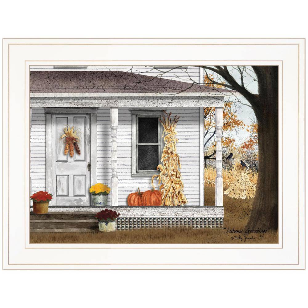 Charlie Autumn Greetings 1-Piece Framed Wall Art 15 in. x 19 in. price history on PriceWatchPro