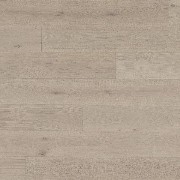 Ice Caps White Oak 9/16 in. T x 8.66 in. W Tongue and Groove Smooth Engineered Hardwood Flooring (31.25 sqft/case)