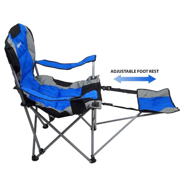 folding chair with foot rest