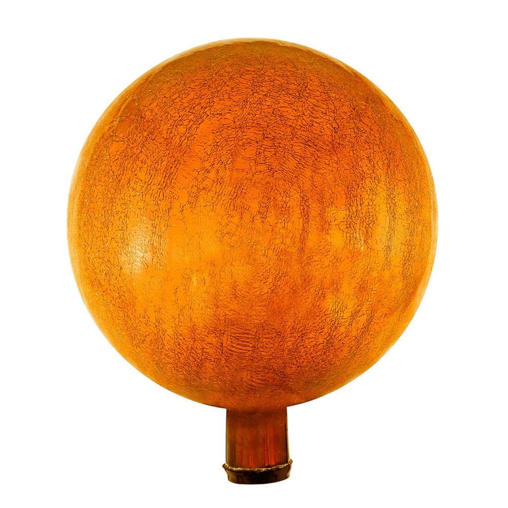 Decorative Reflecting Glass Gazing Globe, 12 in. Dia, Mandarin Orange price history on PriceWatchPro