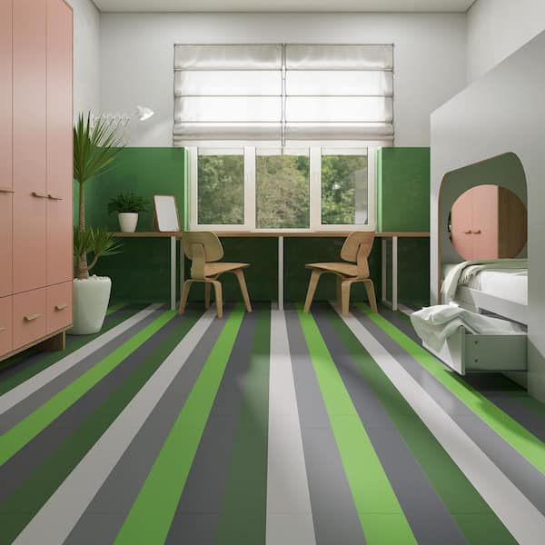 Lucida USA (Sample) MonoCore Chimmichurri Green Solid 22-mil Interlocking Luxury Vinyl Plank