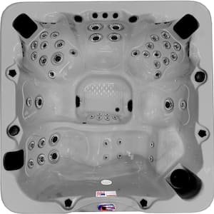 6-Person 56-Jet 240-Volt Premium Acrylic Lounge Spa Standard Hot Tub with Bluetooth Sound System and LED Waterfall