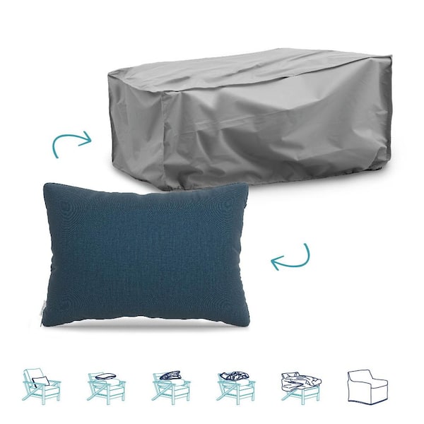 Unbranded Pillow-To-Cover 16 in. x 24 in. Meridian Twilight Pillow Chaise Lounge Cover