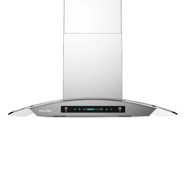 30 in. 900 CFM Ducted Wall Mount Range Hood in Stainless Steel with Baffle Filters and 2-Bright LED Lights