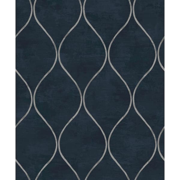 Night Skies Ellisse Geometric Unpasted Paper Nonwoven Wallpaper Roll 57.5 sq. ft.