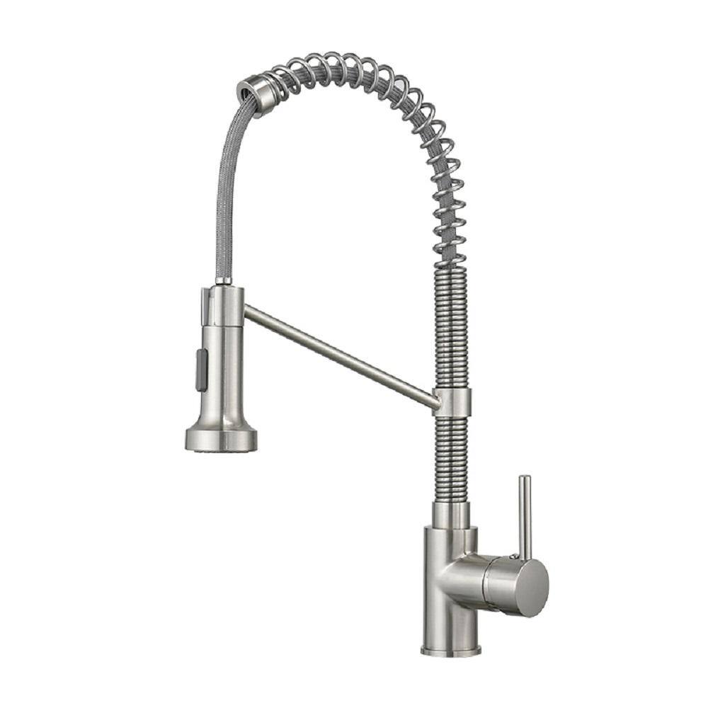 Lukvuzo Contemporary Single Handle Pull Out Sprayer Kitchen Faucet in ...