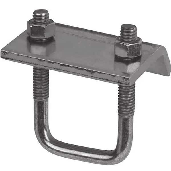 NEWHOUSE ELECTRIC Channel to Beam Strut Channel Clamp with U-Bolt - Silver Galvanized