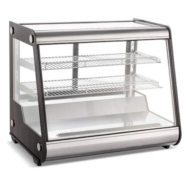32 in. 5.3 cu. ft. Refrigerated Display Case Commercial Countertop Display Refrigerator in Black
