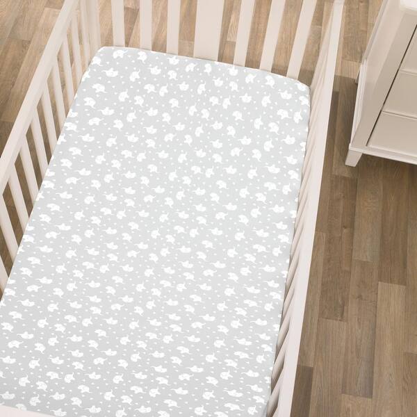 crib sheets white