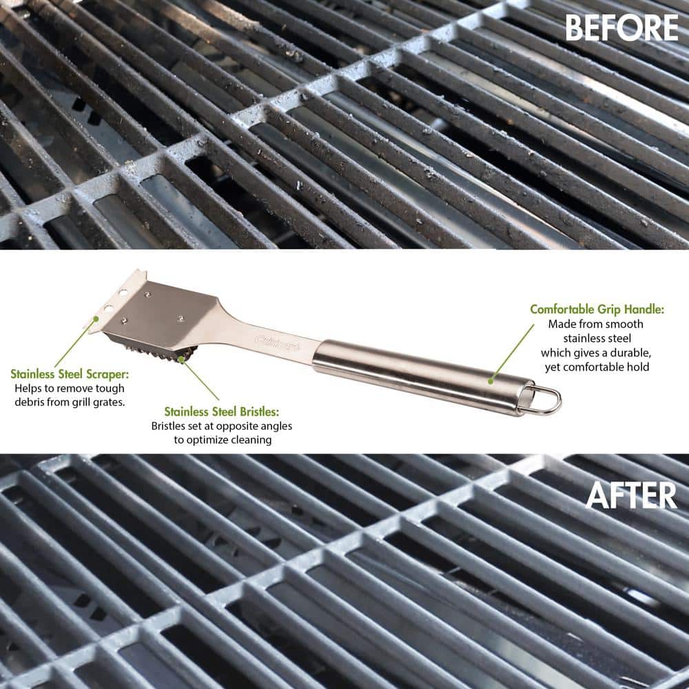 Cuisinart Stainless Steel Long Handle Grill Cleaning Brush