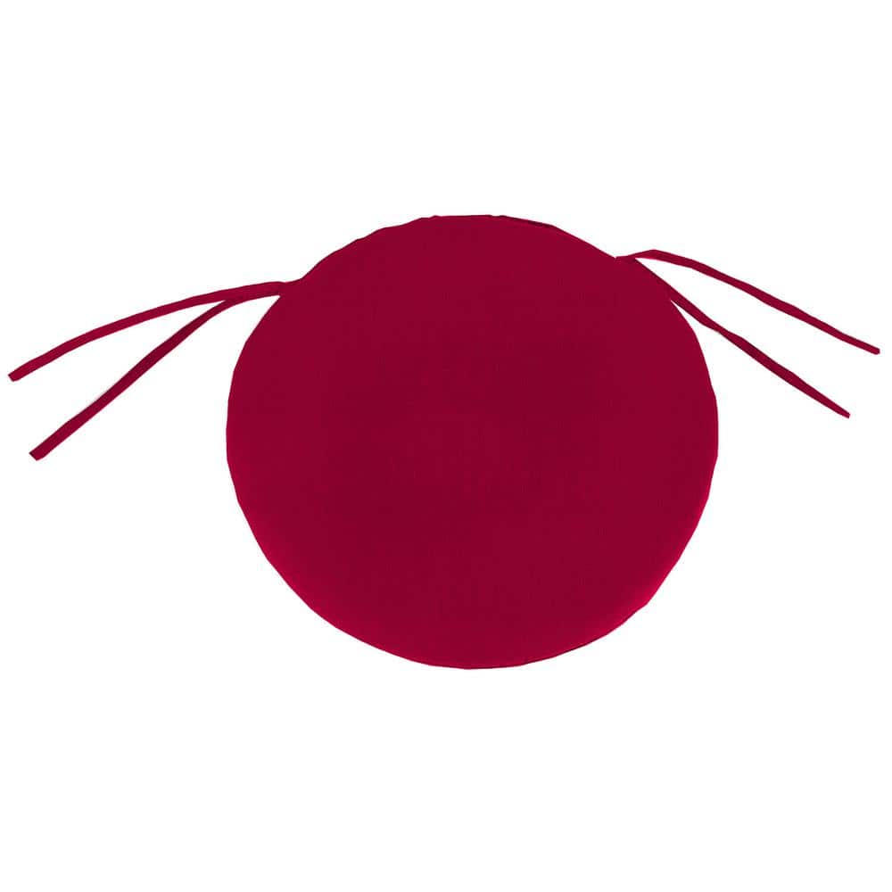 16 in. D x 2 in. T Round Outdoor Bistro Chair Seat Cushion in Barn Red price history on PriceWatchPro