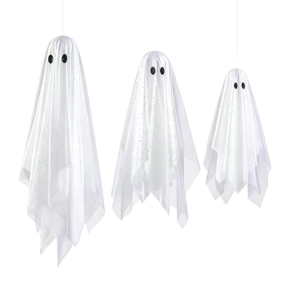 Great Spooky 3pcs Hanging Ghost Decor with Light, Indoor Outdoor Halloween Ornaments for Tree Yard Window Garden price history on PriceWatchPro