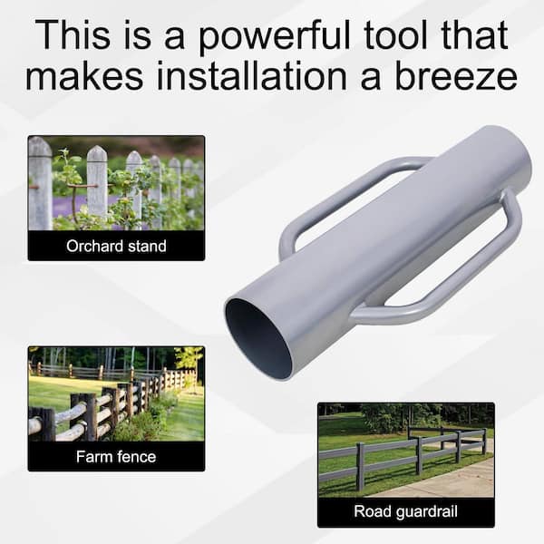 VEVOR Fence Post Driver With Handles, 4-11 Inch Inner Diameter T-Post