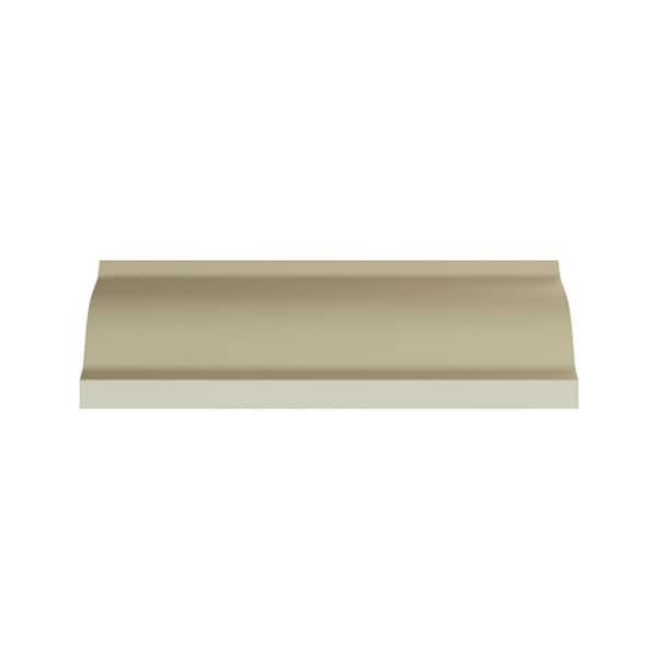 Ekena Millwork Maisie 3.5 in. D x 5 in. W x 96 in. L Polyurethane Crown Moulding