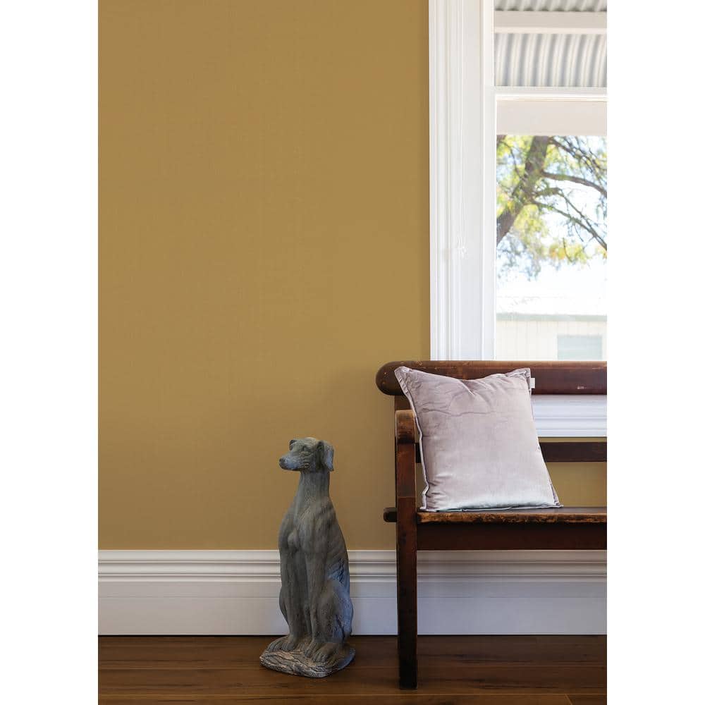 Beige and Brown Grasscloth Geometric Wallpaper Roll