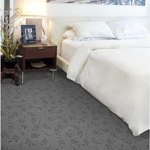 Spring Freedom - Granite - Gray 13.2 ft. 35.39 oz. Nylon Pattern Installed Carpet
