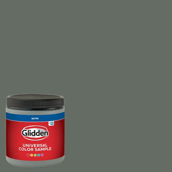 Glidden 8 oz. PPG1033-6 Gunmetal Gray Satin Interior Paint Sample