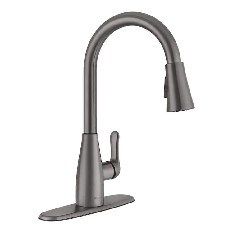 Glacier Bay McKenna Single-Handle Pull-Down Sprayer Kitchen Faucet in ...