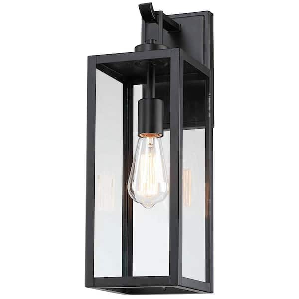 1-Light Black Exterior Waterproof Wall Sconce Outdoor Light Fixture