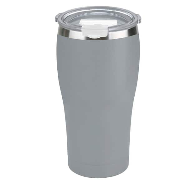 Tahoe Trails 30 oz. Charcoal Gray Vacuum Insulated Stainless Steel Tumbler (2-Pack)