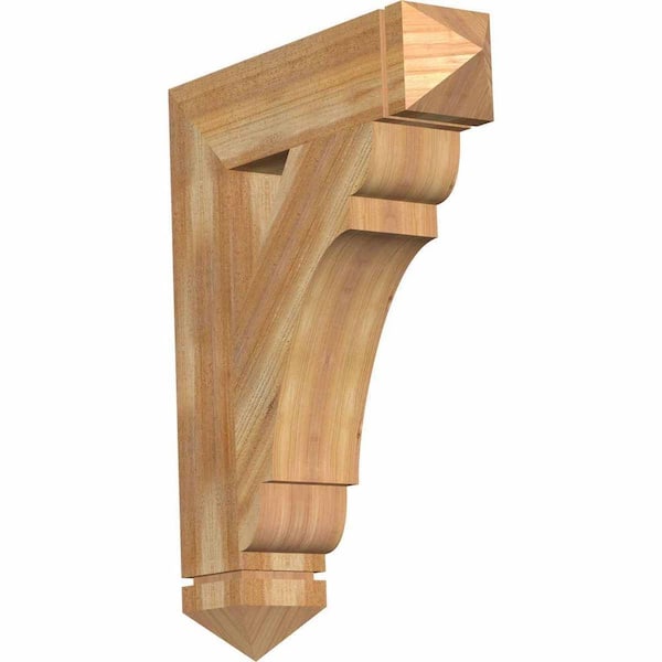 Ekena Millwork 6 in. x 34 in. x 26 in. Western Red Cedar Olympic Arts and Crafts Rough Sawn