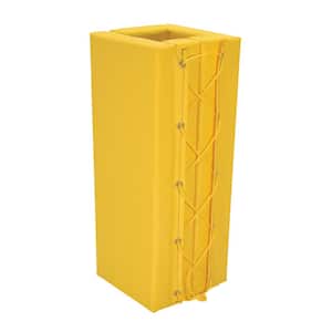 3 ft. 10 in. Yellow Square Column Protective Pad