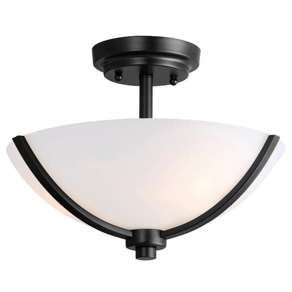 Maxim Lighting Deven 5.07 in. 3-Light Semi-Flush Mount