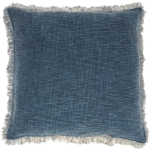 Nicole Curtis Navy 22 in. x 22 in. Throw Pillow