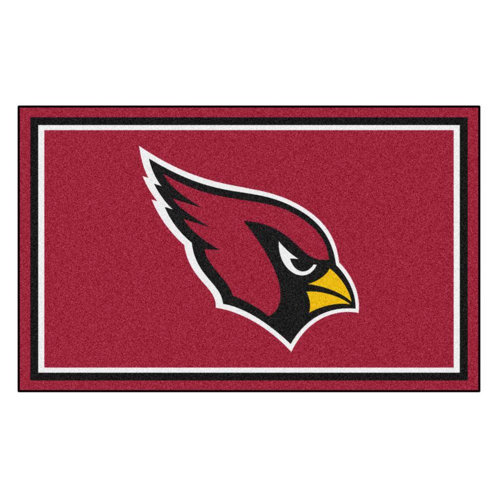 Arizona Cardinals Area Rug - 6' x 10' Nylon