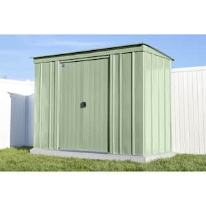 Classic 8 ft. W x 4 ft. D Sage Green Metal Shed 28 sq. ft.