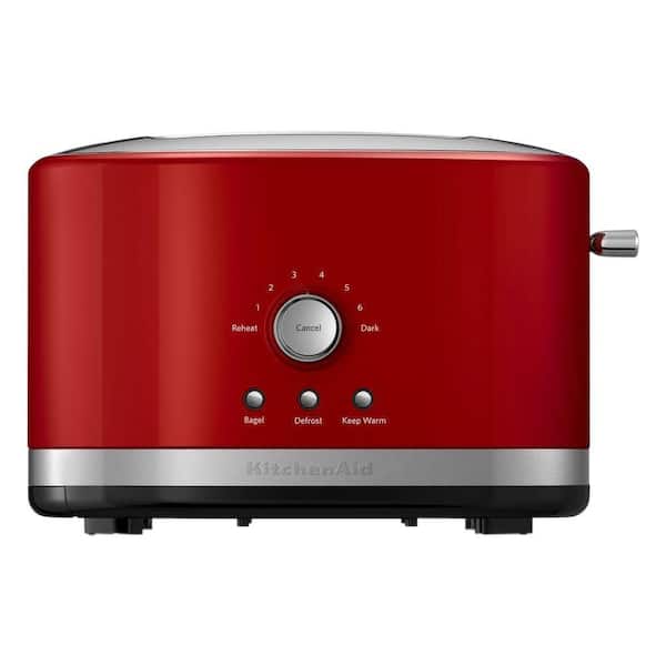 radius Plys dukke lunken KitchenAid Empire 2-Slice Red Wide Slot Toaster with Crumb Tray KMT2116ER -  The Home Depot