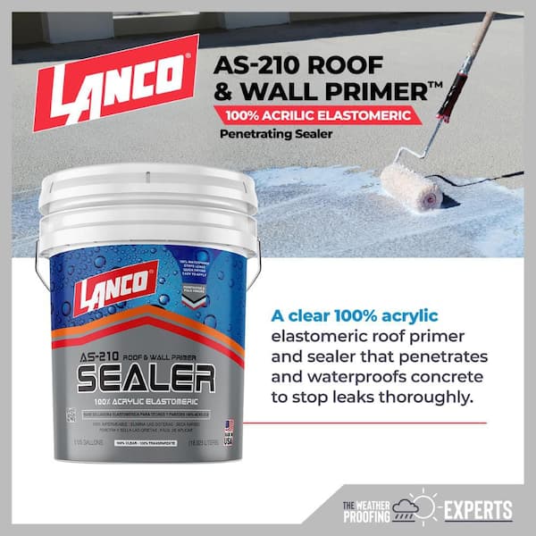 AS-210 5 Gal. 100% Acrylic Clear Roof Primer and Sealer